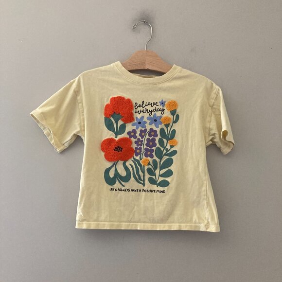 $17 ADD ON Zara flower tee shirt Janie and Jack Baby Gap Quincy Mae Mini Boden - Picture 1 of 3